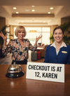 Checkout's at 12, Karen